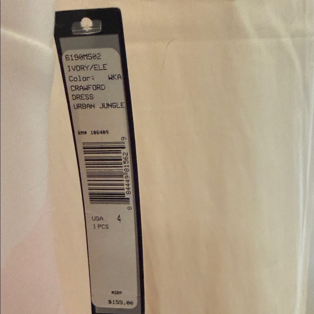 Tahari Midi Dress with Pink & Peach Abstract Accents - Picture 3 of 4